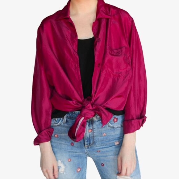 Diane Von Furstenberg magenta Blouse - Picture 2 of 6